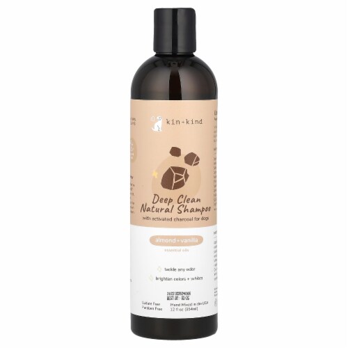 Kin Kind Deep Clean Natural Shampoo For Dogs Almond Vanilla 12 fl oz 354 ml 12 fl oz Smith s Food and Drug