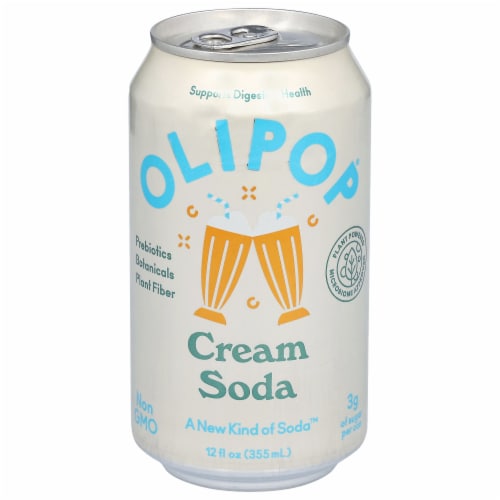Olipop™ Cream Soda Cans Perspective: front