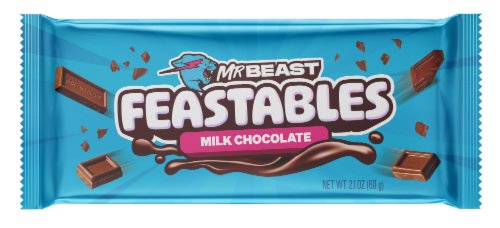 Feastables Milk Chocolate Candy Bar Perspective: front