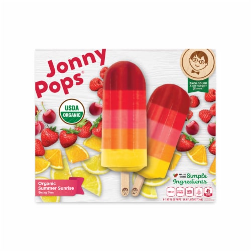 JonnyPops® Organic Summer Sunrise Water Popsicle, 8 ct JonnyPops® Organic Summer Sunrise Water Popsicle, 8 ct