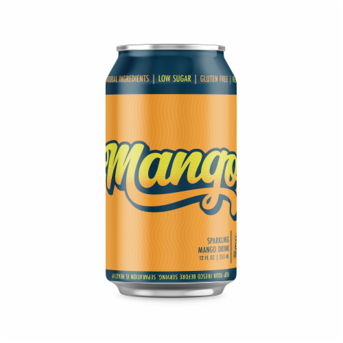 Frescos Naturales Mango Sparkling Mango Drink Perspective: front