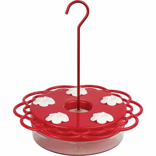 Nature's Way 2-in-1 Plastic Dish Hummingbird Feeder Perspective: front