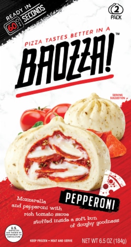 Baozza!™ Pepperoni Pizza Buns Perspective: front