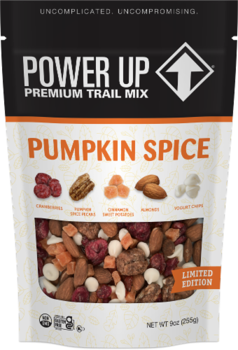 Power Up Pumpkin Spice Premium Trail Mix Perspective: front