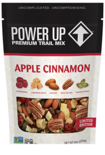 Power Up Apple Cinnamon Trail Mix Perspective: front