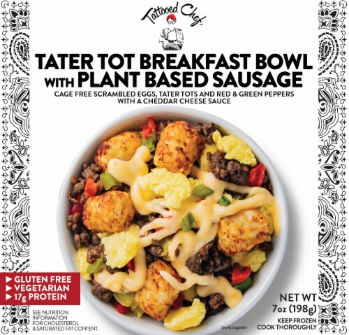 Tattooed Chef™ Plant Based Sausage Breakfast Bowl Perspective: front