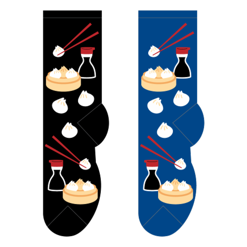 Foozys Men's Dim Sum Novelty Sock Perspective: front