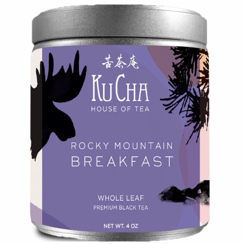 Ku Cha House of Tea Mountain Breakfast Whole Leaf Tea Perspective: front