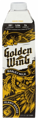 Golden Wing® Plant-Based Dairy Free Barley Milk Perspective: front