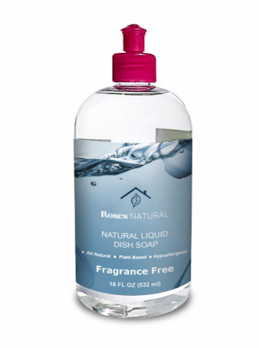 Natural Dish Soap - Fragrance Free Perspective: front
