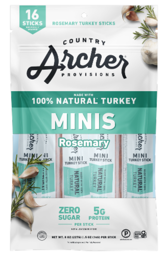 Country Archer® Natural Rosemary Turkey Mini Stick Bag Perspective: front