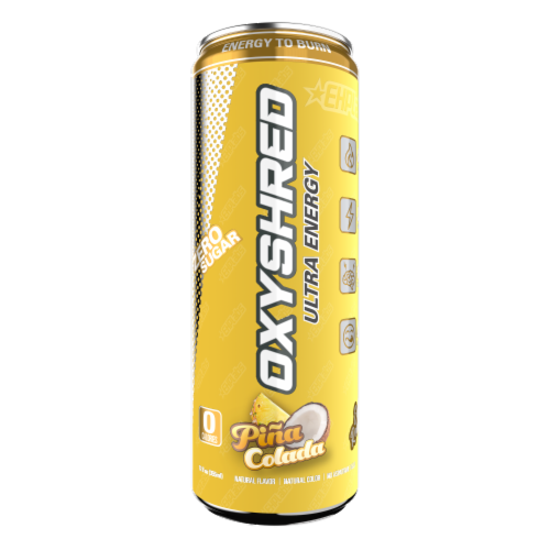 OxyShred Ultra Energy Pina Colada Drink Perspective: front