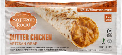 Saffron Road® Butter Chicken Frozen Burrito Artisan Wrap