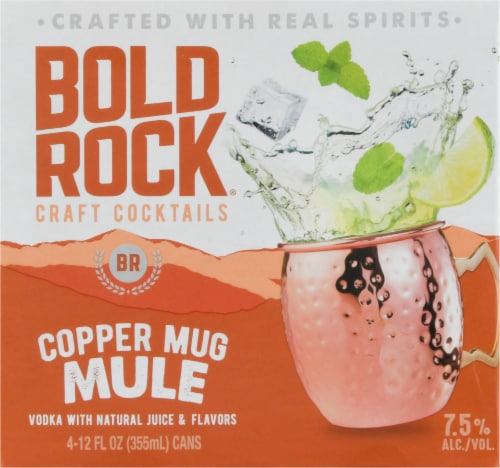 Bold Rock Copper Mug Mule Craft Cocktail Perspective: front