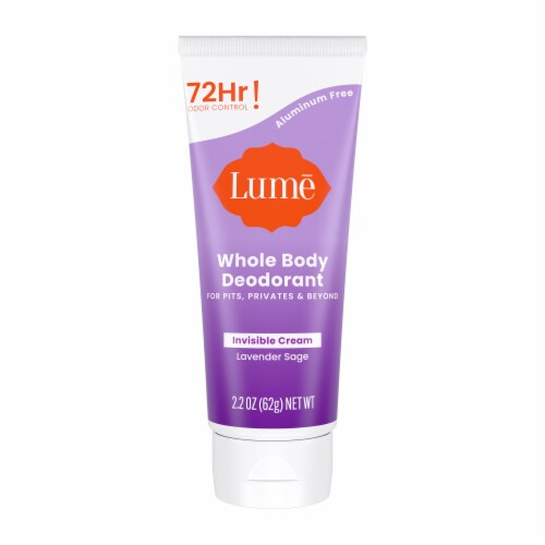 Lume Women's Whole Body Invisible Cream Deodorant  Lavender Sage Perspective: front