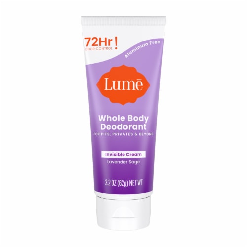 Lume Women's Whole Body Invisible Cream Deodorant  Lavender Sage Perspective: front