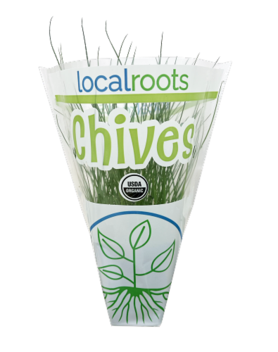 Local Roots Potted Chives Perspective: front