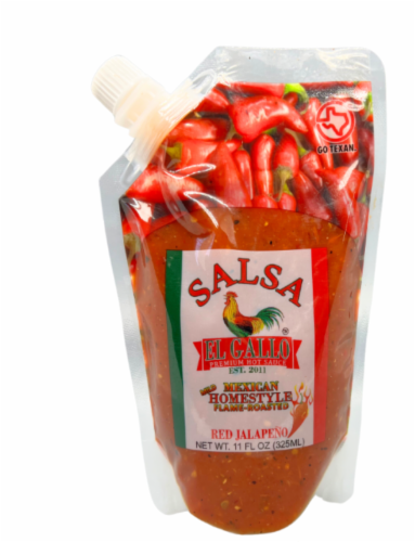 Salsa El Gallo Mexican Homestyle Flame-Roasted Red Jalapeno Salsa Perspective: front