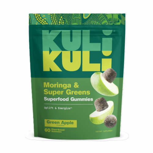 KULI KULI Green Apple Super Greens Gummies Perspective: front