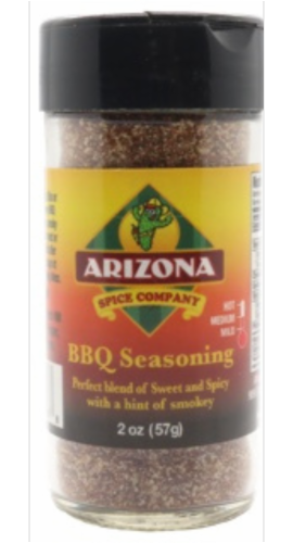 Arizona Salsa and Spice Company Spicy BBQ Rub Perspective: front