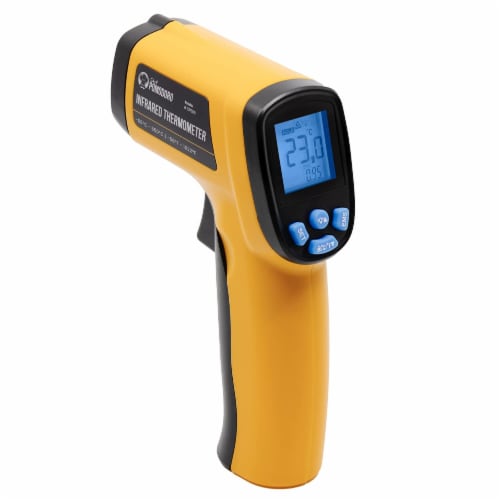 Infrared Thermometer, Backlit LCD Display, -58℉～1022℉ (-50℃～550