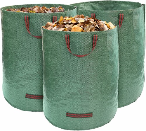 Gardzen 3-Pack 72 Gallons Garden Bag - Reuseable Heavy Duty Gardening Bags,  Lawn Pool Garden Leaf Waste Bag