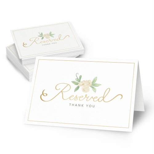 Reserved discount table cards