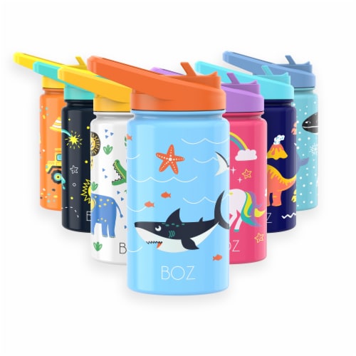 BOZ Kids Insulated Water Bottle with Straw Lid, Stainless Steel Double Wall Water  Cup-Shark, 1 - Fry's Food Stores