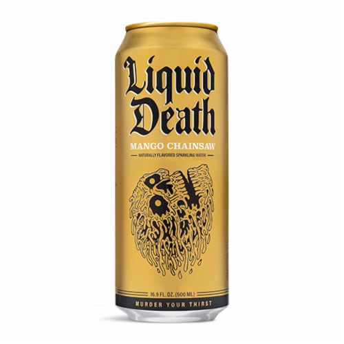 満点の Death Liquid Mango oz fl 16.9 Water, Sparkling Chainsaw 版画