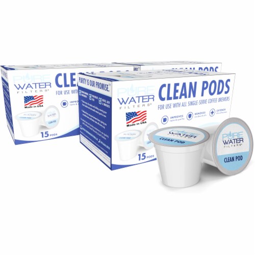Clean Pods for All Single-Serve Coffee Brewers Including Keurig 2.0 K-Cup, 45 Count Perspective: front