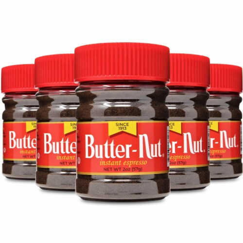 Butter-Nut Instant Espresso Coffee, 2 Ounce (Pack of 6) Perspective: front