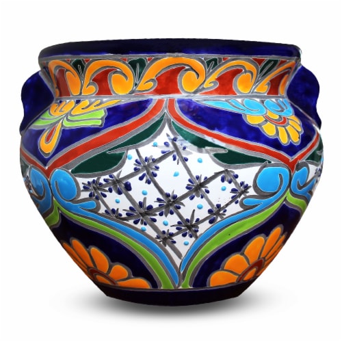 Evergreen Talavera Chata Pot Perspective: front