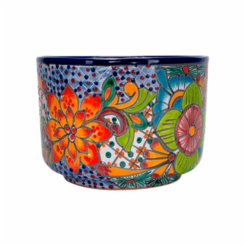 Talavera Champagne Planter Perspective: front