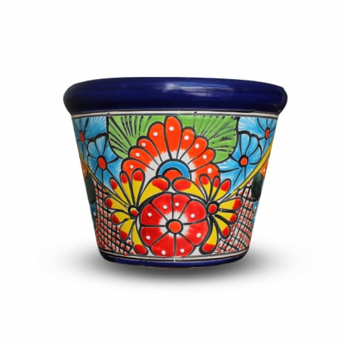 Evergreen Talavera Bordeo Planter Perspective: front