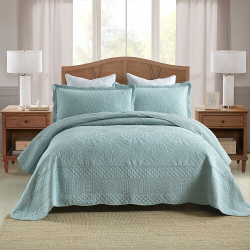MarCielo 100 Cotton Oversized Bedspread Quilt Set Embroidery TF King Kroger