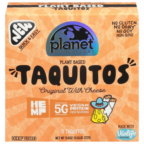 Planet Based Foods® HEMP Vegan Original Taquito with Cheese Perspective: front