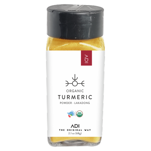Adi Organic Turmeric Powder Lakadong Perspective: front
