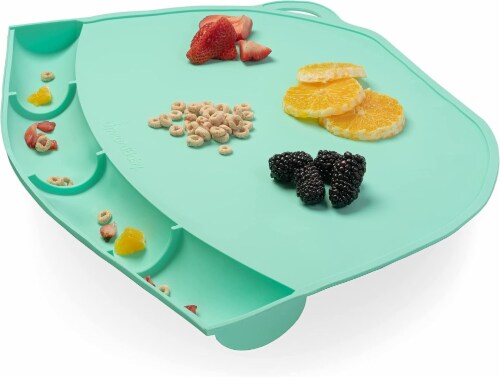 Upward Baby Food Catching Round Table Silicone Placemat Mint one size Foods Co