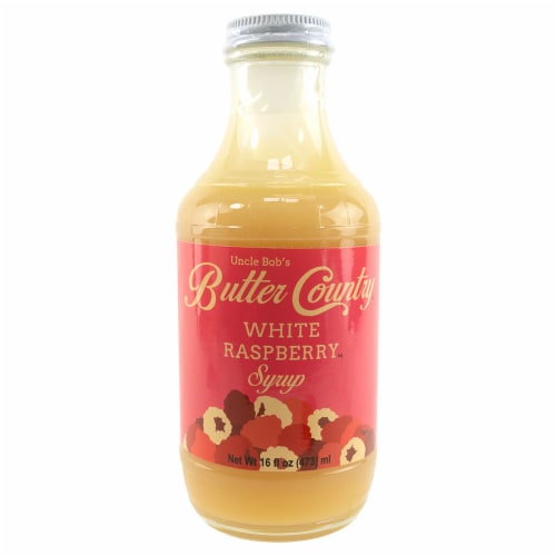 Uncle Bob's White Raspberry Syrup Perspective: front