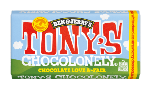 Ben & Jerry's Tony's Chocolonely® Chocolate Love A-Fair Candy Bar Perspective: front