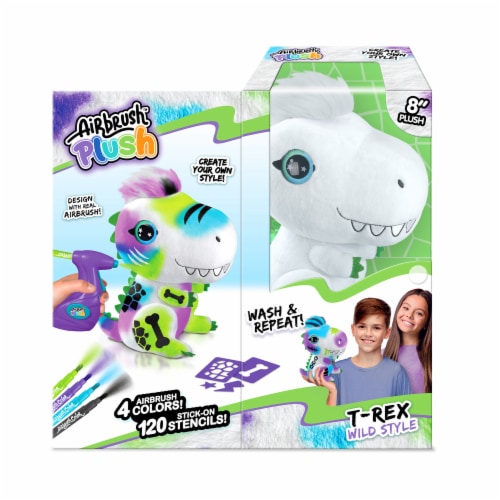 Airbrush Plush T-Rex Wild Style Plush Perspective: front