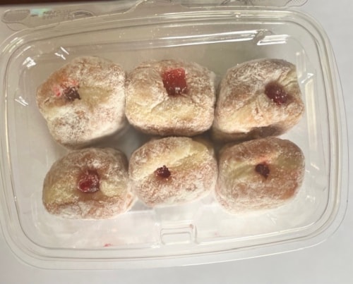 Mary Ann's Raspberry Filled Donut Puff Perspective: front