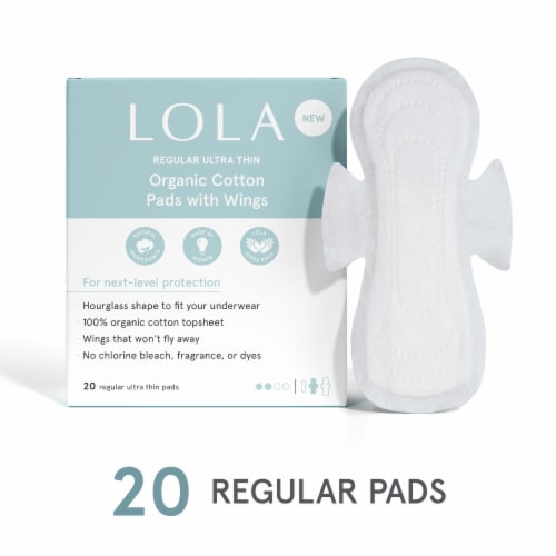 LOLA Regular Ultra Thin Pads with Wings Perspective: front