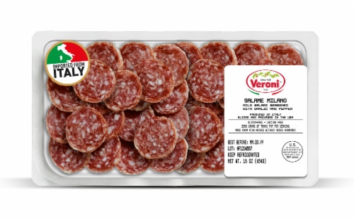 Veroni Italy Seasoned Mild Salami Perspective: front