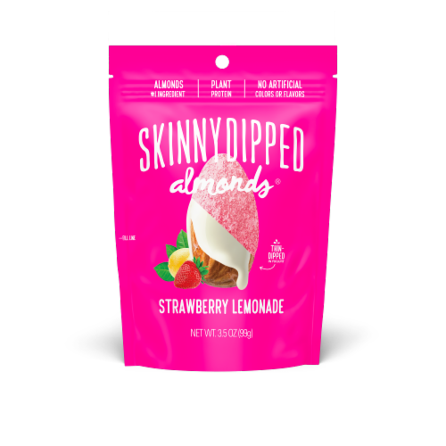 Skinny Dipped Strawberry Lemonade Almonds Perspective: front