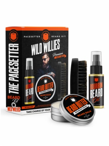 Wild Willies Pacesetter Beard Kit Perspective: front