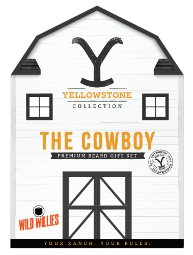 Wild Willies The Cowboy Premium Beard Gift Set Perspective: front