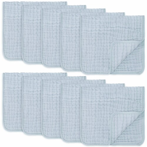 Muslin Burp Cloths 6 Pack Large 100% Cotton Hand Washcloths 6