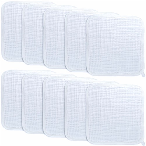 Pack of white 2025 washcloths