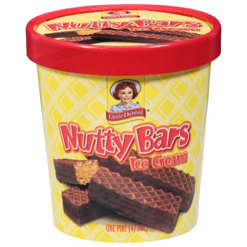 Little Debbie® Nutty Bars Ice Cream Pint Perspective: front